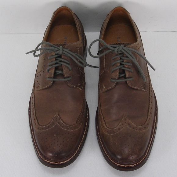 COLE HAAN BROWN LEATHER WINGTIP BROGUE OXFORD 9.5 main image 6